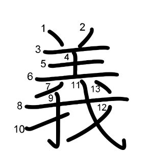 義部首|漢字「義」の書き順・部首・画数・意味や読み方